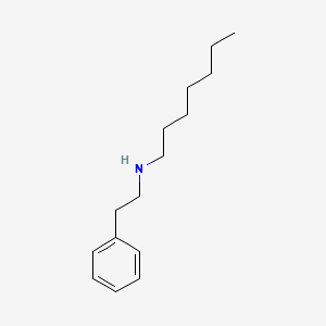 molecular formula C15H25N B8308307 N-(2-phenylethyl)heptan-1-amine 