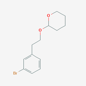 molecular formula C13H17BrO2 B8308315 2-(3-bromophenethoxy)tetrahydro-2H-pyran 