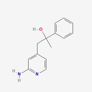 molecular formula C14H16N2O B8308668 1-(2-Amino-pyridin-4-yl)-2-phenyl-propan-2-ol 