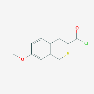 molecular formula C11H11ClO2S B8308697 7-Methoxy-isothiochroman-3-carbonyl chloride 