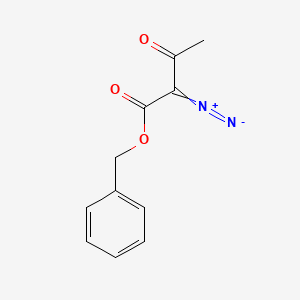 molecular formula C11H10N2O3 B8308772 Benzyl 2-diazoacetoacetate 