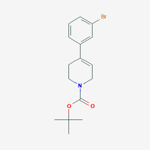 molecular formula C16H20BrNO2 B8308786 tert-butyl 4-(3-bromophenyl)-3,6-dihydropyridine-1(2H)-carboxylate 