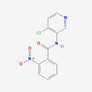 molecular formula C12H8ClN3O3 B8308793 N-(4-chloropyridin-3-yl)-2-nitrobenzamide 
