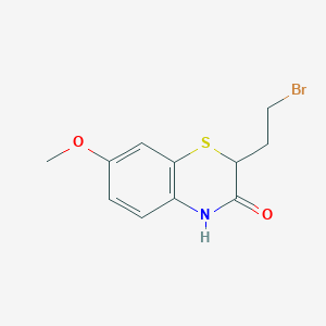 2-(2-bromoethyl)-7-methoxy-2H-1,4-benzothiazin-3(4H)-one