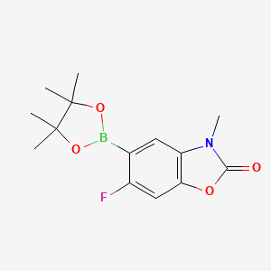6-fluoro-3-methyl-5-(4,4,5,5-tetramethyl-1,3,2-dioxaborolan-2-yl)benzo[d]oxazol-2(3H)-one