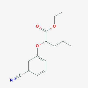 Ethyl 2-(3-cyanophenoxy)pentanoate