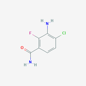 3-Amino-4-chloro-2-fluoro-benzamide