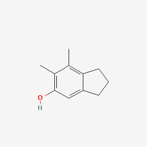 molecular formula C11H14O B8308923 5-Hydroxy-6,7-dimethylindan 