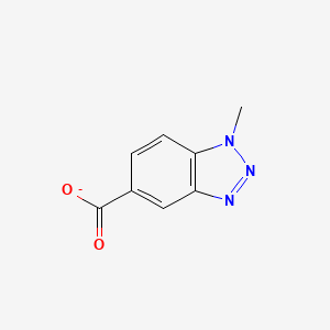 molecular formula C8H6N3O2- B8308927 1-methyl-1H-benzotriazole-5-carboxylate 
