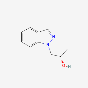 molecular formula C10H12N2O B8308935 (S)-2-indazol-1-yl-1-methyl-ethanol 