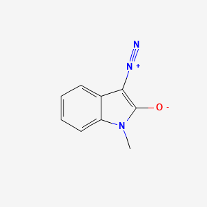 molecular formula C9H7N3O B8308955 3-Diazo-1-methyl-1,3-dihydro-indol-2-one 