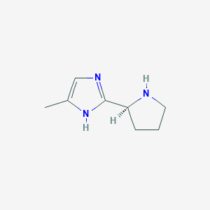 molecular formula C8H13N3 B8308968 4-Methyl-2-(S)-pyrrolidin-2-yl-1H-imidazole 