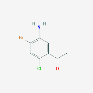 1-(5-Amino-4-bromo-2-chloro-phenyl)-ethanone