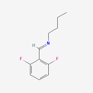 molecular formula C11H13F2N B8309049 Butyl-(2,6-difluoro-benzylidene)-amine 