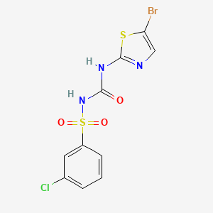 N-{[(2z)-5-Bromo-1,3-Thiazol-2(3h)-Ylidene]carbamoyl}-3-Chlorobenzenesulfonamide