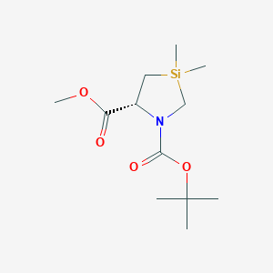 1-tert-butyl 5-methyl (5R)-3,3-dimethyl-1,3-azasilolidine-1,5-dicarboxylate