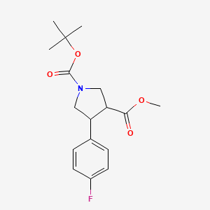 1-(tert-Butyl) 3-methyl 4-(4-fluorophenyl)pyrrolidine-1,3-dicarboxylate