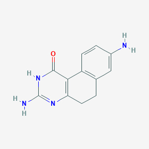 molecular formula C12H12N4O B8309196 3,8-Diamino-5,6-dihydrobenzo[f]quinazolin-1(2H)-one 