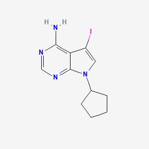7-cyclopentyl-5-iodo-7H-pyrrolo[2,3-d]pyrimidin-4-amine