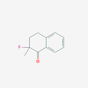 molecular formula C11H11FO B8309253 2-Fluoro-2-methyl-1-tetralone 