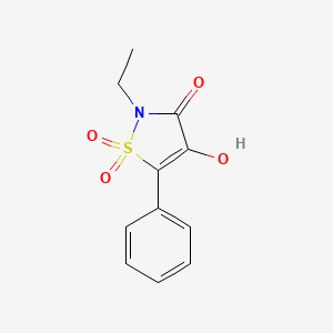 2-Ethyl-4-hydroxy-5-phenylisothiazol-3(2H)-one 1,1-dioxide