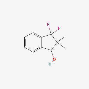 B8309267 3,3-Difluoro-2,2-dimethylindan-1-ol CAS No. 1034921-57-7