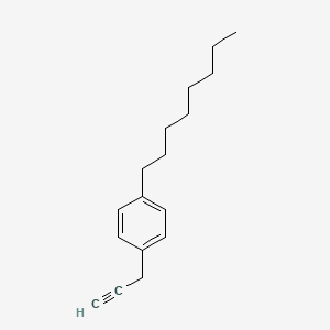 molecular formula C17H24 B8309293 1-Octyl-4-(prop-2-YN-1-YL)benzene CAS No. 88255-15-6