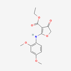 Ethyl 2-[(2,4-dimethoxyphenyl)amino]-4-oxo-4,5-dihydrofuran-3-carboxylate