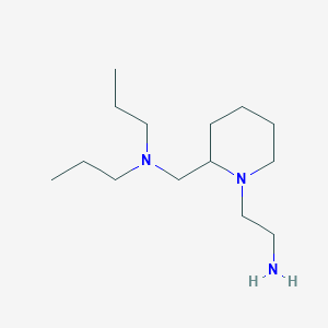 2-[2-(Dipropylaminomethyl)piperidino]ethanamine