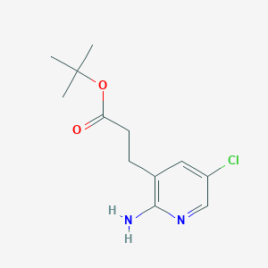 t-Butyl 3-(2-amino-5-chloro-3-pyridinyl)propanoate