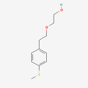 molecular formula C11H16O2S B8309522 2-[2-(4-Methylthiophenyl)ethoxy]ethanol 