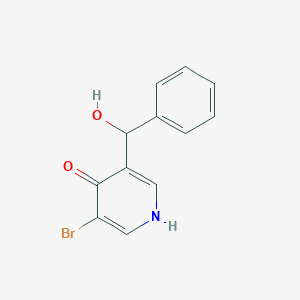3-Bromo-5-(hydroxy(phenyl)methyl)pyridin-4-ol
