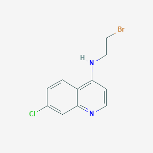 molecular formula C11H10BrClN2 B8309561 7-Chloro-4-(beta-bromoethylamino)quinoline 