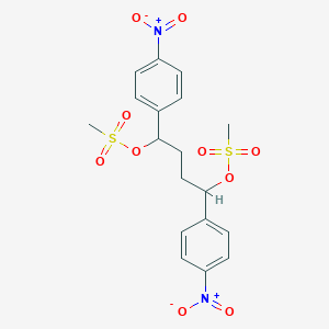 molecular formula C18H20N2O10S2 B8309572 1,4-Bis(4-nitrophenyl)butane-1,4-diyl dimethanesulfonate 