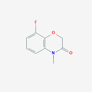 molecular formula C9H8FNO2 B8309654 8-fluoro-4-methyl-4H-benzo[1,4]oxazin-3-one 