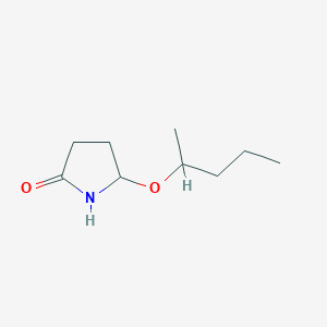 molecular formula C9H17NO2 B8309669 5-(2-Pentyloxy) pyrrolidin-2-one 