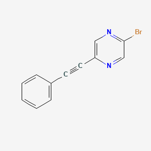 2-Bromo-5-phenylethynyl-pyrazine