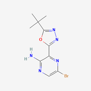 5-Bromo-3-(5-tert-butyl-1,3,4-oxadiazol-2-yl)pyrazin-2-amine