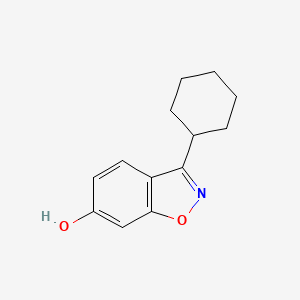 molecular formula C13H15NO2 B8309714 3-Cyclohexyl-1,2-benzisoxazol-6-ol 