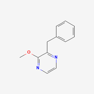 molecular formula C12H12N2O B8309717 Methoxybenzyl pyrazine 