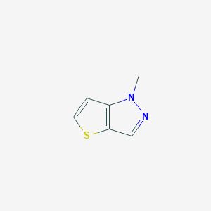 molecular formula C6H6N2S B8309730 1-methyl-1H-thieno[3,2-c]pyrazole 