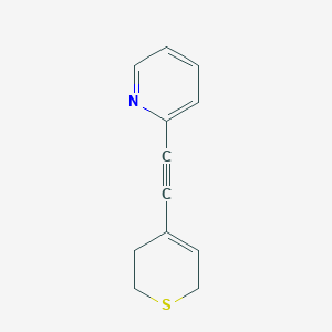 molecular formula C12H11NS B8309814 2-(3,6-dihydro-2H-thiopyran-4-ylethynyl)pyridine 