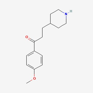 1-(4-Methoxyphenyl) 3-(4-piperidyl) 1-propanone