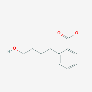molecular formula C12H16O3 B8309839 Methyl 2-(4-hydroxybutyl)benzoate 