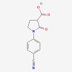 1-(4-Cyanophenyl)-2-oxopyrrolidine-3-carboxylic acid