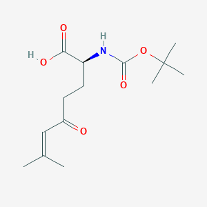 (S)-2-((tert-Butoxycarbonyl)amino)-7-methyl-5-oxooct-6-enoic acid