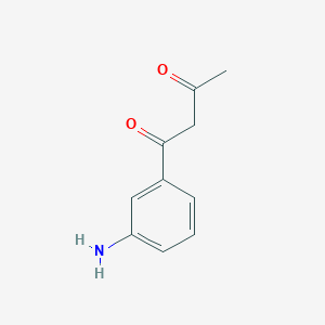 molecular formula C10H11NO2 B8309929 1-(3-Aminophenyl)-1,3-butanedione 
