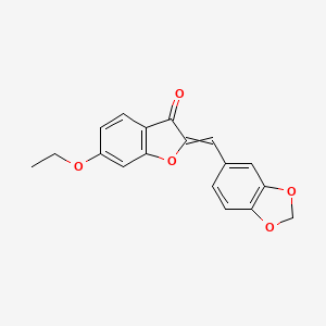 6-ethoxy-2-piperonylidene-3(2H)-benzofuranone