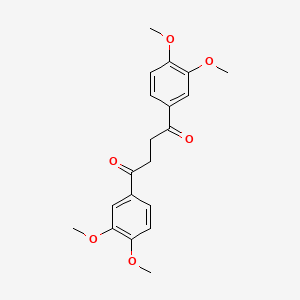 molecular formula C20H22O6 B8309951 1,2-Bis(3,4-dimethoxybenzoyl)ethane 