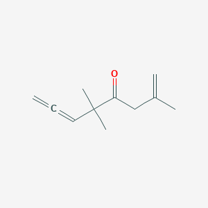 molecular formula C11H16O B8309976 2,5,5-Trimethylocta-1,6,7-trien-4-one 